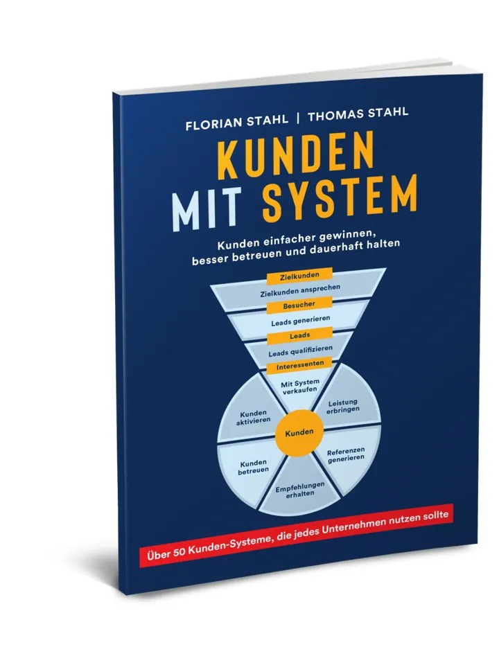 Das Buch „Kunden mit System“ von Florian und Thomas Stahl